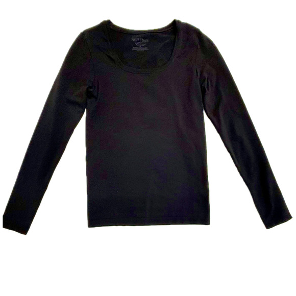 WHBM Black Long Sleeve Essential Seamless Tee Size Small 🖤✨🖤 - Picture 5 of 7